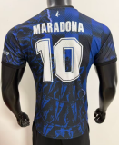 2026 Argentina  Royal Blue Player Version Soccer Jersey(MARADONA#10Commemorative Edition)