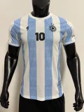 2026 Argentina  Light Blue Player Version Soccer Jersey (MARADONA#10Commemorative Edition)