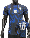 2026 Argentina  Royal Blue Player Version Soccer Jersey(MARADONA#10Commemorative Edition)