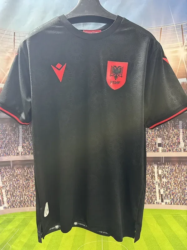 2026-27 Mens  Albania Third away balck Soccer Jersey