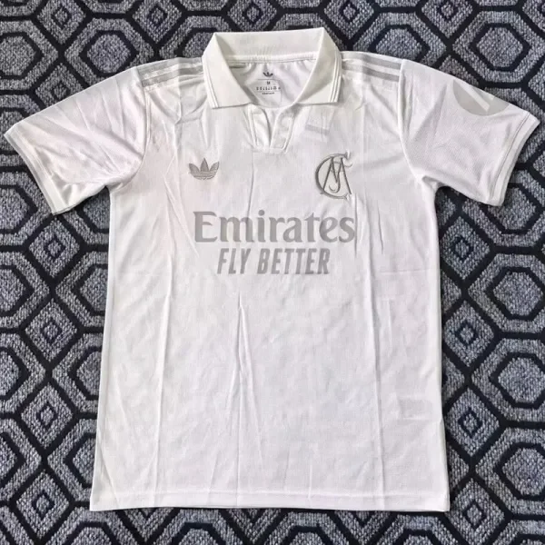 2025-26  Real Madrid  White 125th Anniversary Fans Soccer Jersey