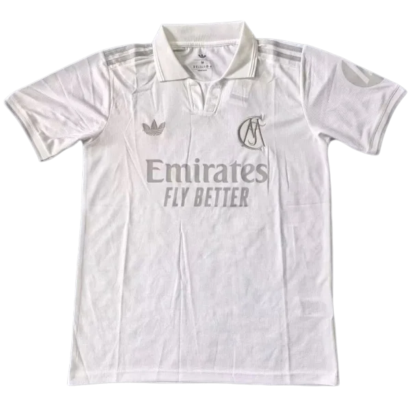 2025-26  Real Madrid  White 125th Anniversary Fans Soccer Jersey