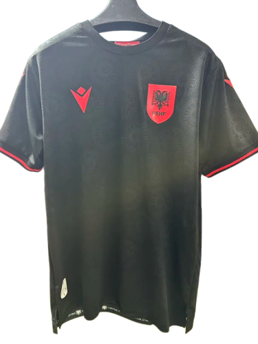 2026-27 Mens  Albania Third away balck Soccer Jersey