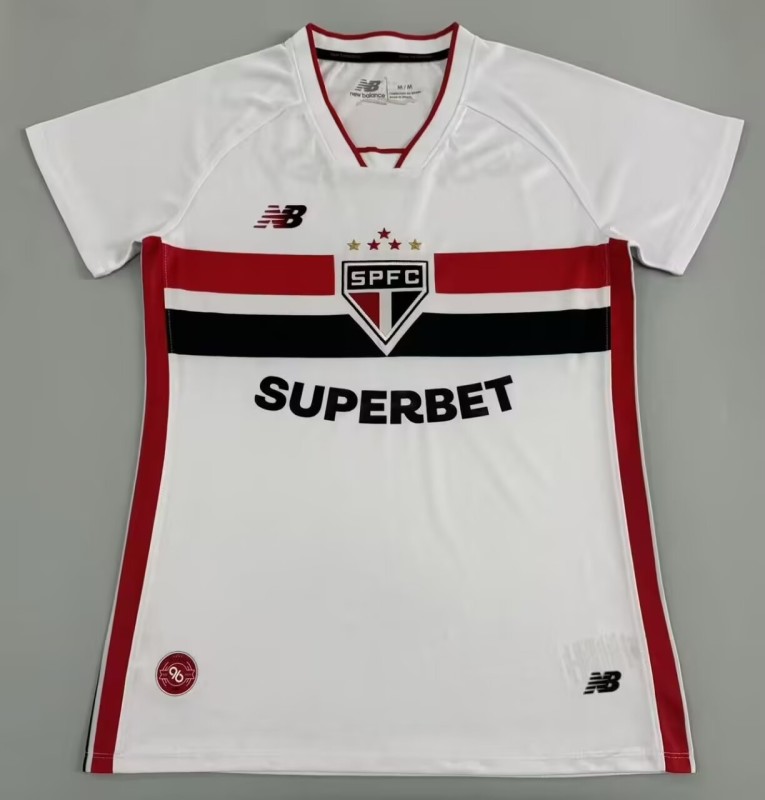 2026-27 Women Sao Paulo home white soccer jersey