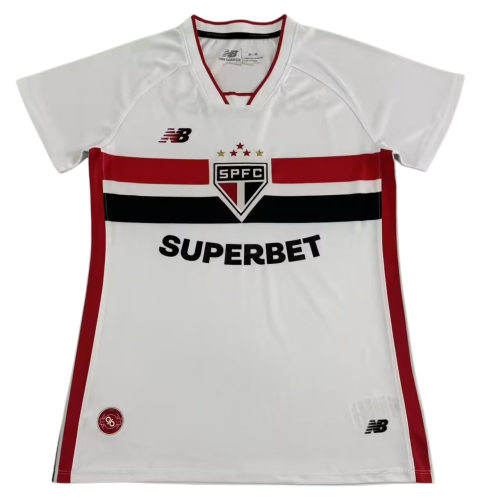 2026-27 Women Sao Paulo home white soccer jersey
