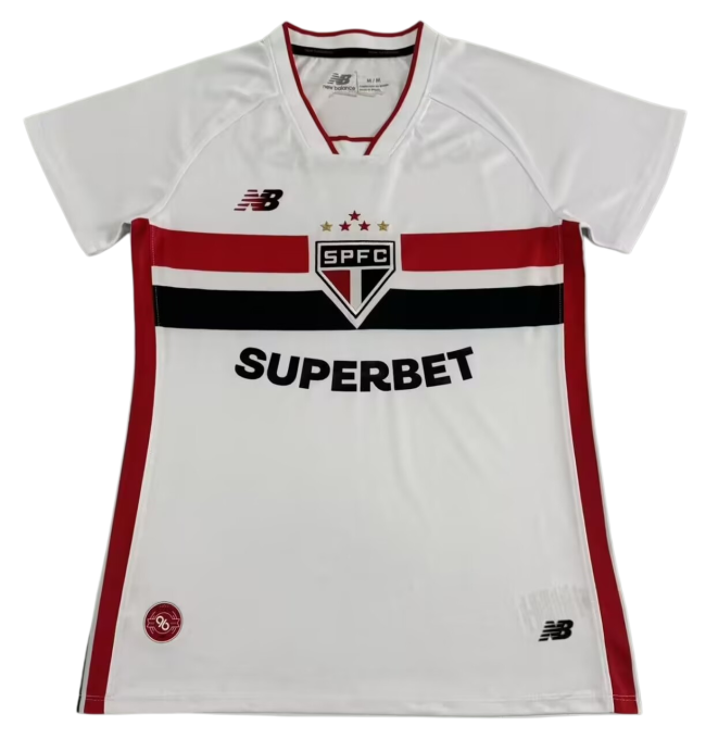 2026-27 Women Sao Paulo home white soccer jersey