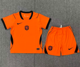 2026-27 Kids Netherlands home Orange soccer jersey