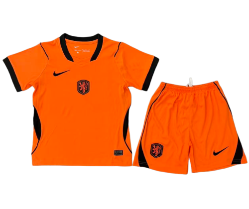 2026-27 Kids Netherlands home Orange soccer jersey