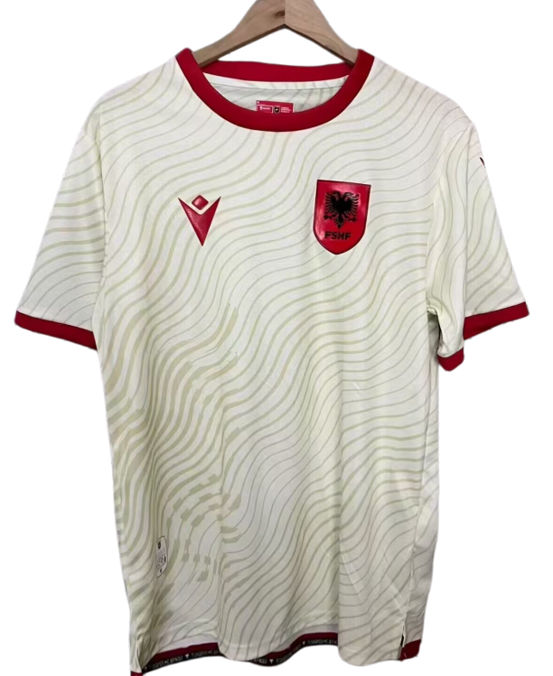 2026-27 Mens Albania away white Soccer Jersey