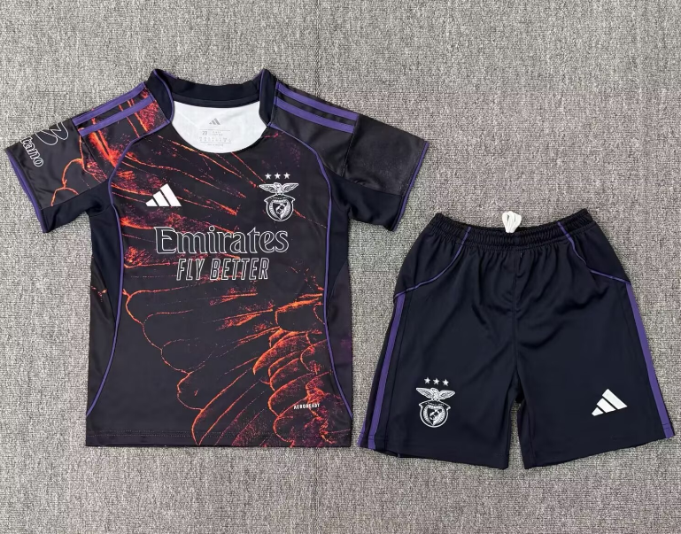 2025-26 KIDS Benfica Fourth away soccer Jersey