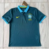 2026-27 Mens Brazil green polo Fans Soccer Jersey