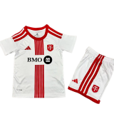 2026-27  Kids Toronto FC Away White Red  Soccer Jersey