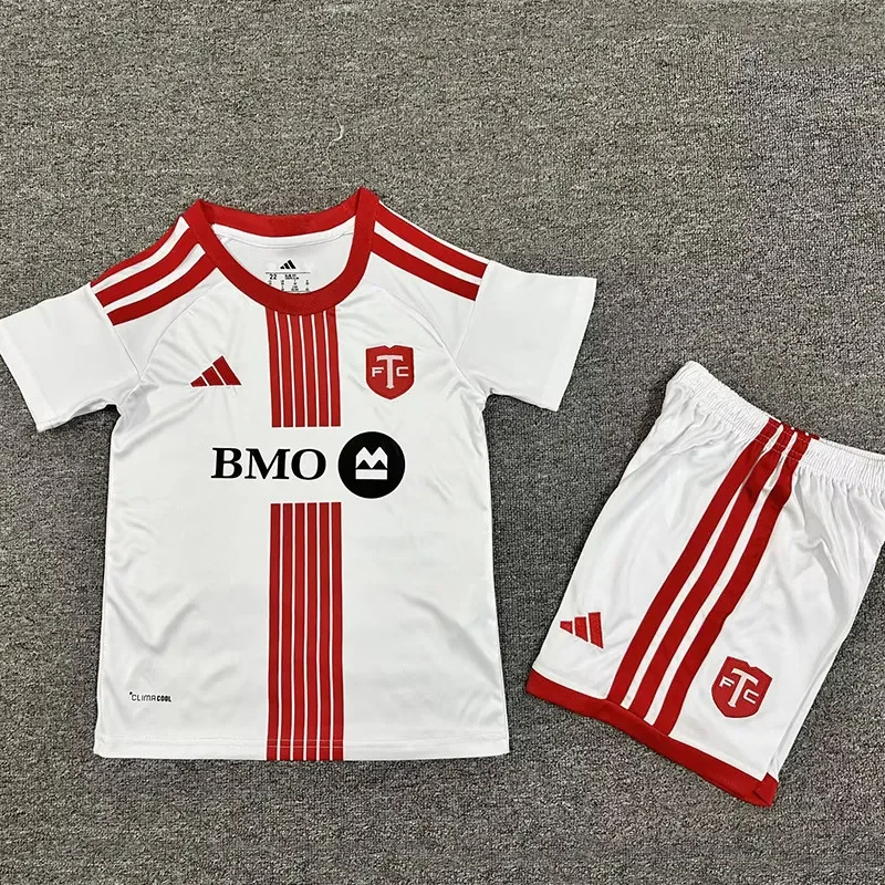 2026-27  Kids Toronto FC Away White Red  Soccer Jersey