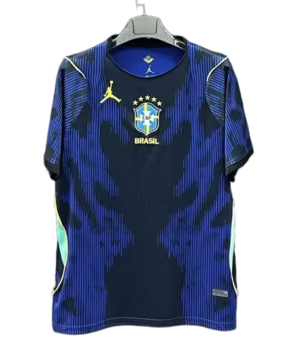 2026-27 Mens Brazil Black away blue soccer jersey