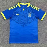 2026-27 Mens Ukraine Away blue Soccer Jersey