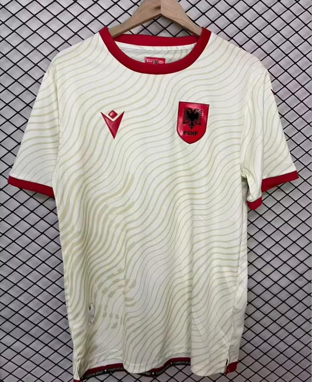 2026-27 Mens Albania away white Soccer Jersey