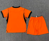 2026-27 Kids Netherlands home Orange soccer jersey