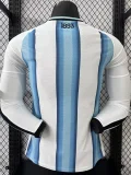 2026-27 Mens Argentina home Player version with FIFA World Champions 2022 Patch long sleeve soccer Jersey