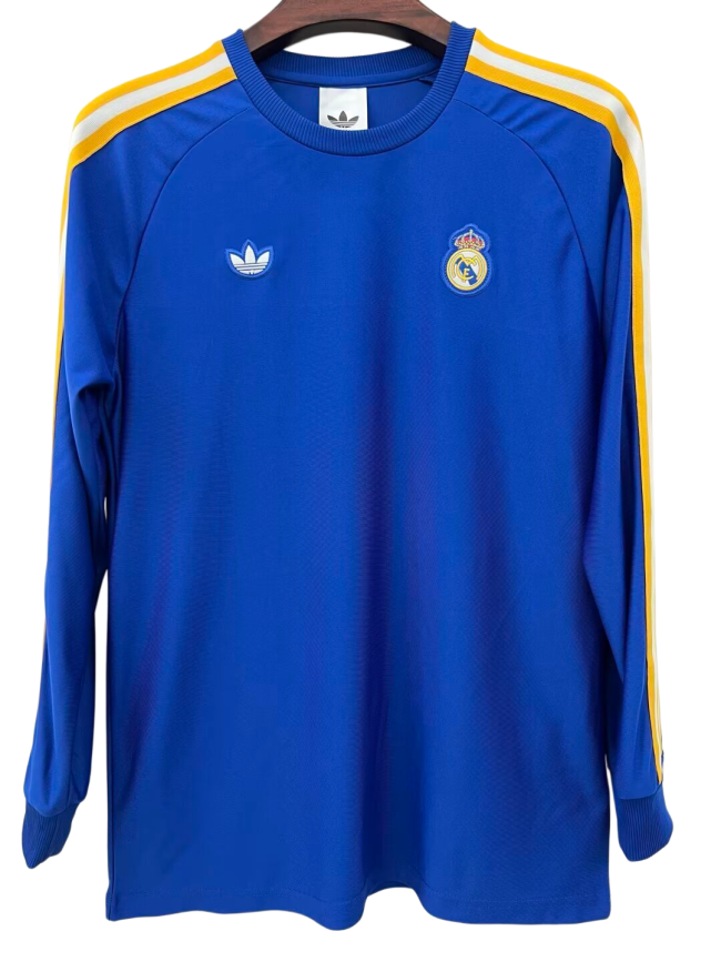 2026-27 Mens Real Madrid blue Original Long Sleeve soccer Jersey
