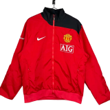 2007-2008  Mens Manchester United Red Retro Windbreaker
