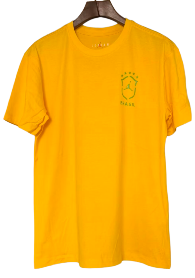 2026-27 Brazil yellow Soccer Cotton T-Shirt