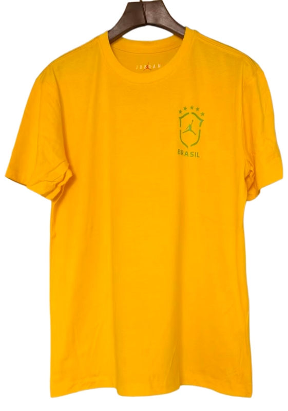 2026-27 Brazil yellow Soccer Cotton T-Shirt