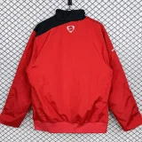 2007-2008  Mens Manchester United Red Retro Windbreaker
