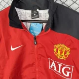 2007-2008  Mens Manchester United Red Retro Windbreaker