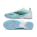 Adidas F50 Elite Laceless light blue Soccer Shoes