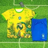 2025-26 Kids Brazil Yellow Special Edition Soccer Jersey