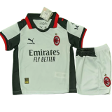 2025-26 Kids AC Fourth away White  Soccer Jersey