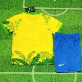 2025-26 Kids Brazil Yellow Special Edition Soccer Jersey