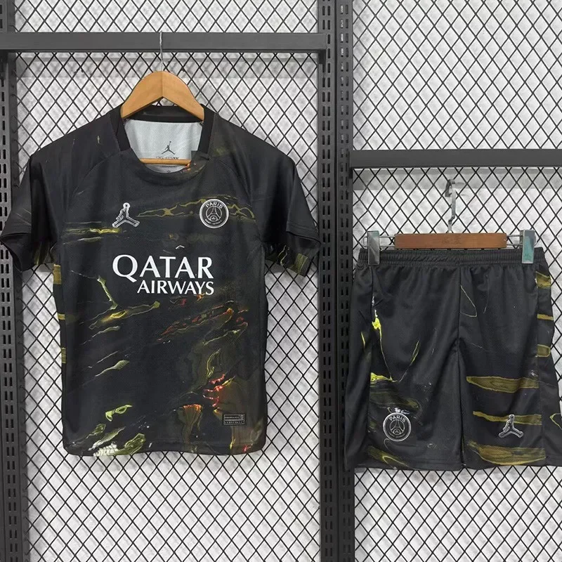 2025-26 Kids PSG Jordan Night Edition  Soccer jersey