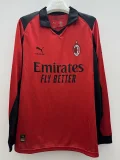 2025-26 AC Milan Fourth away Red Long Sleeve Soccer Jersey