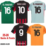 2025-26 AC Milan Fourth away Red Long Sleeve Soccer Jersey