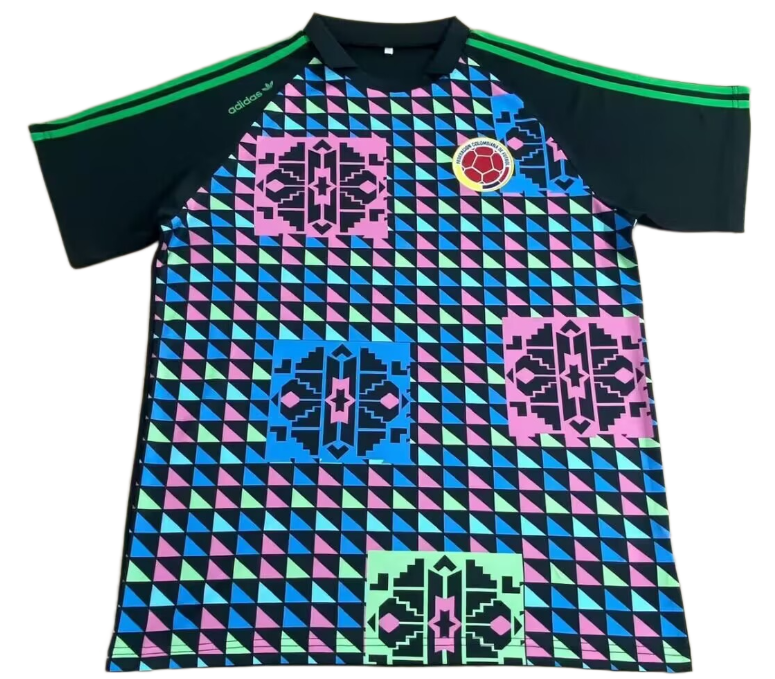 1990 Colombia Goalkeeper  Retro Soccer Jersey