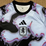 2025-26 Aston Villa Grey Black  Special Edition Fans Soccer Jersey