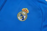 2025-26 Mens Real Madrid  Lake blue Jacket Tracksuit #A2575