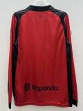 2025-26 AC Milan Fourth away Red Long Sleeve Soccer Jersey