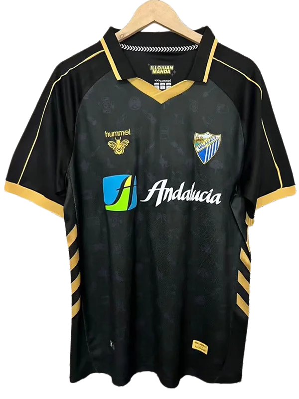 2025-26 Mens Malaga Black Special Edition Fans Soccer Jersey