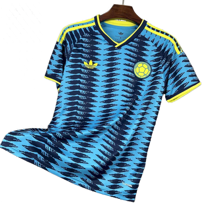 2025-26 Mens Colombia away blue soccer jersey