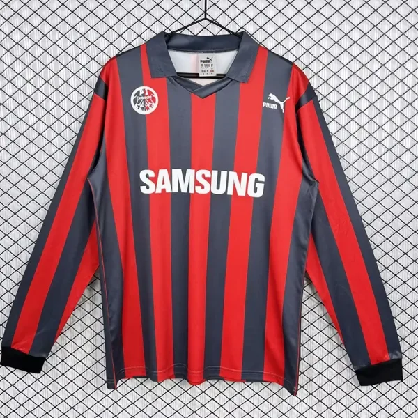 1991-1992 Frankfurt Home Long Sleeve Retro Soccer Jersey