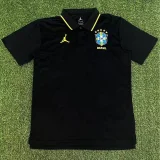 2026-27 Brazil Black Polo soccer jersey
