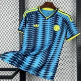 2025-26 Mens Colombia away blue soccer jersey