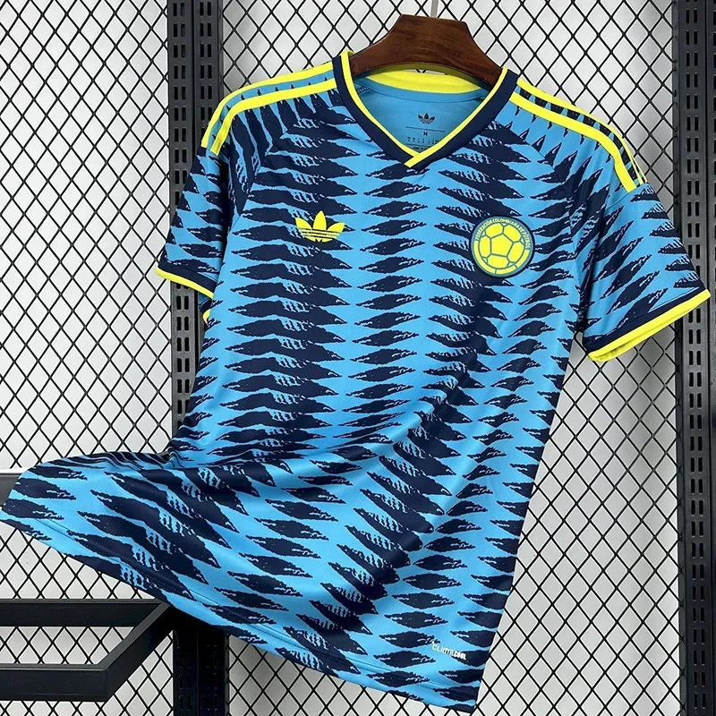 2025-26 Mens Colombia away blue soccer jersey