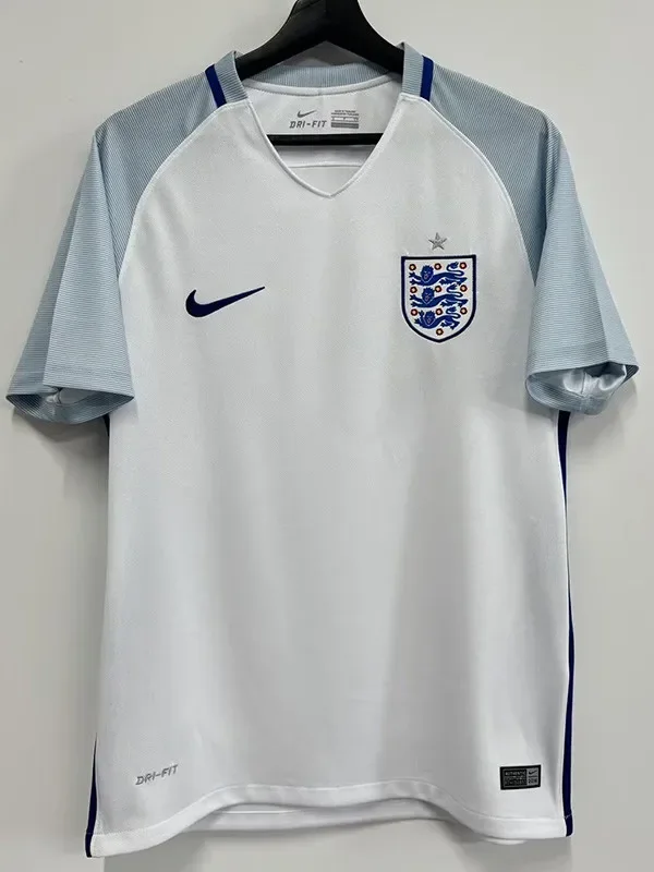 2016 England Home Retro Soccer Jersey