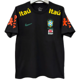 2025-26 Brazil Black Polo soccer jersey