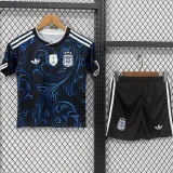 2026-27 KIDS Argentina black away with FIFA World Champions 2022 Patch Soccer Jersey