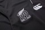 1992 New Zealand Black Polo long sleeve Rugby Jersey (有领)