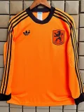 1990 Netherlands Home Long Sleeve Retro Soccer Jersey